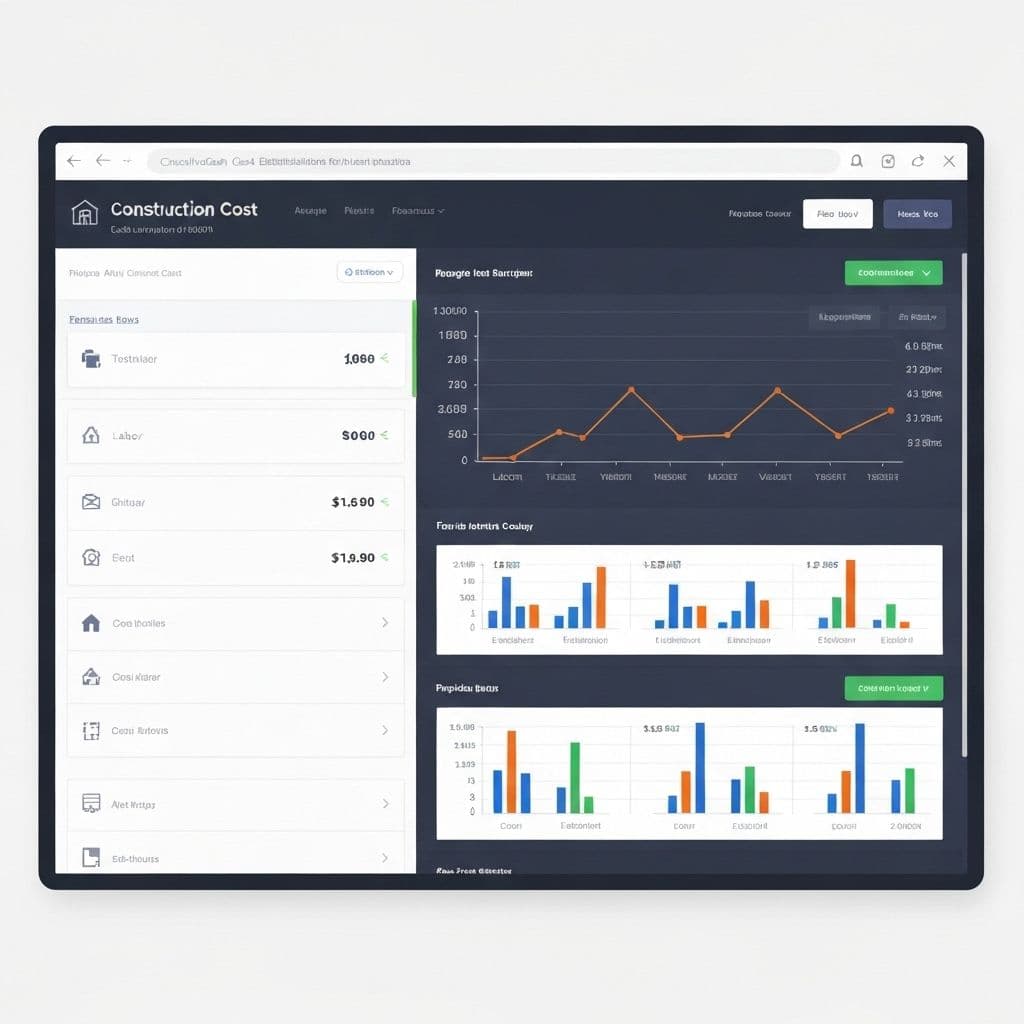 Cost estimation dashboard