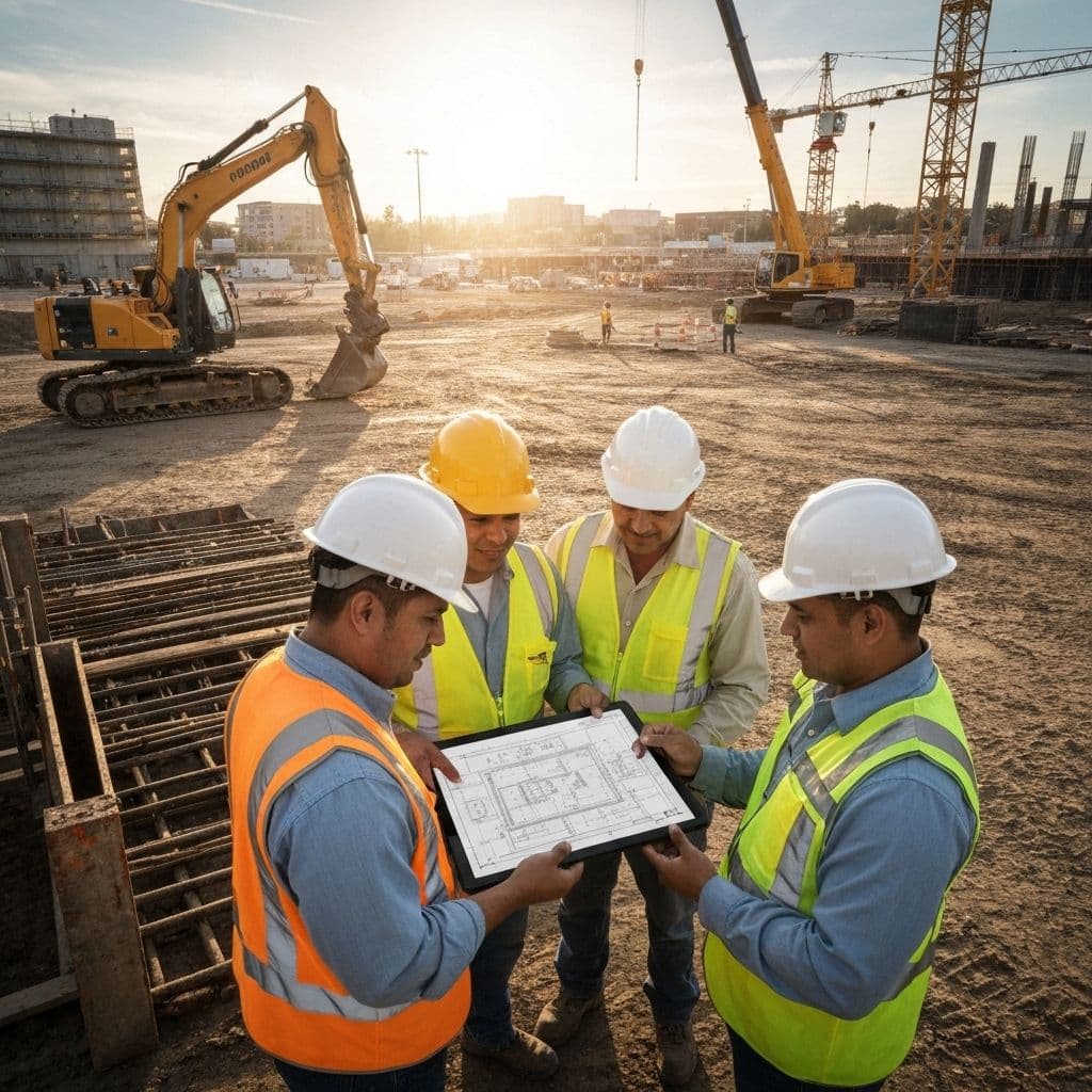 Construction technology background